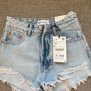 Brand new Zara jean shorts with tags